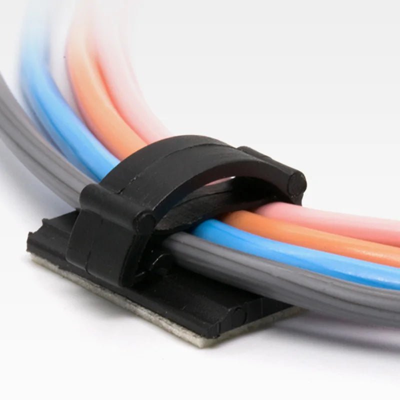 10 Pcs Under Desk Cable Organizer USB Winder Desktop Tidy Clips Management Wire Holder for Mouse Headphone TV Cord Accessories - Nexa Supply