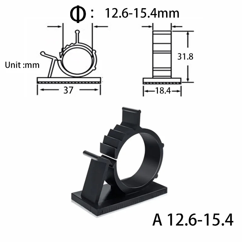 10 Pcs Under Desk Cable Organizer USB Winder Desktop Tidy Clips Management Wire Holder for Mouse Headphone TV Cord Accessories - Nexa Supply