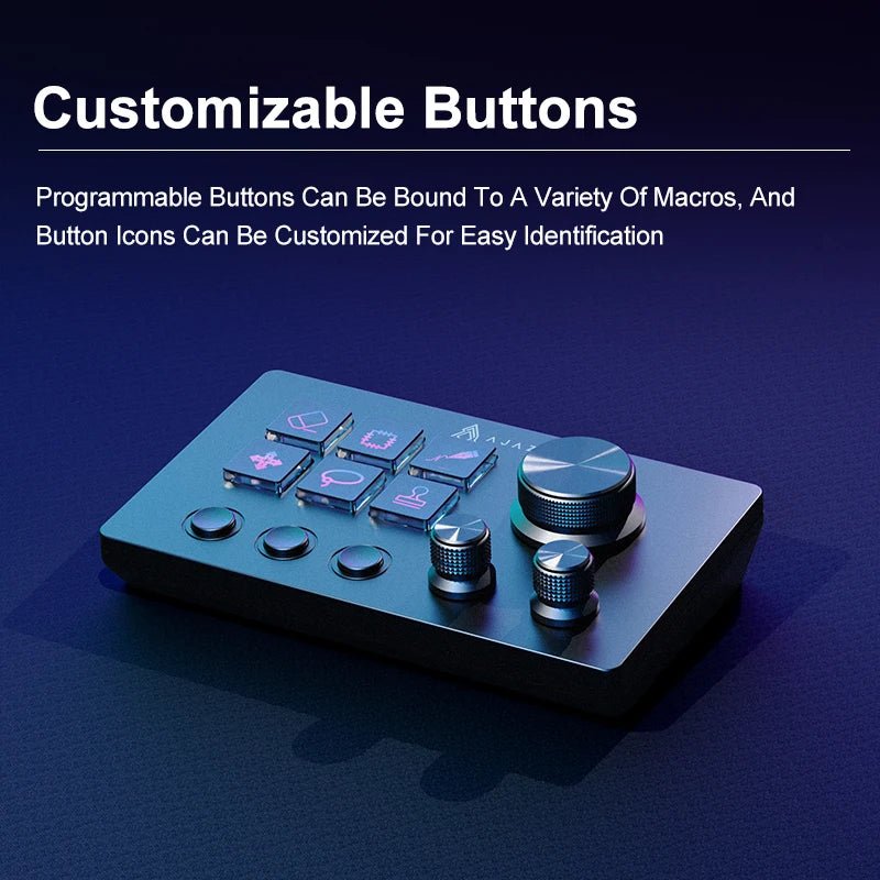 Ajazz AKP03E Programmable Macro Keyboard Multifunctional Console Panel Assistente Custom Button Mini Keyboard For PC Laptop - Nexa Supply
