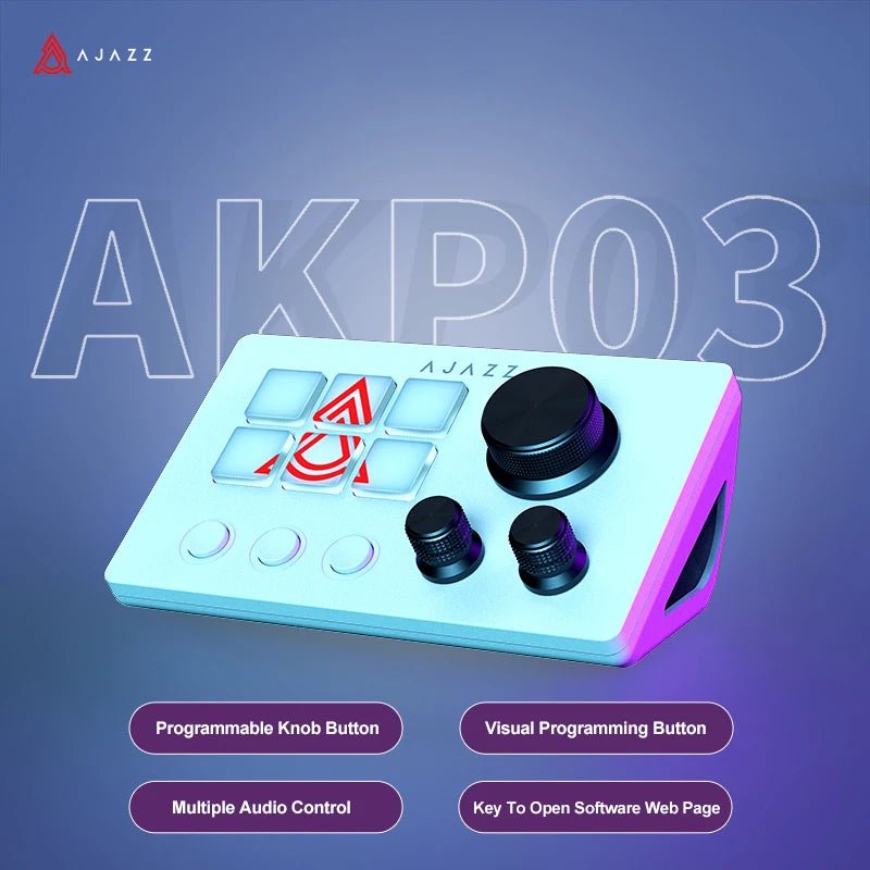 Ajazz AKP03E Programmable Macro Keyboard Multifunctional Console Panel Assistente Custom Button Mini Keyboard For PC Laptop - Nexa Supply