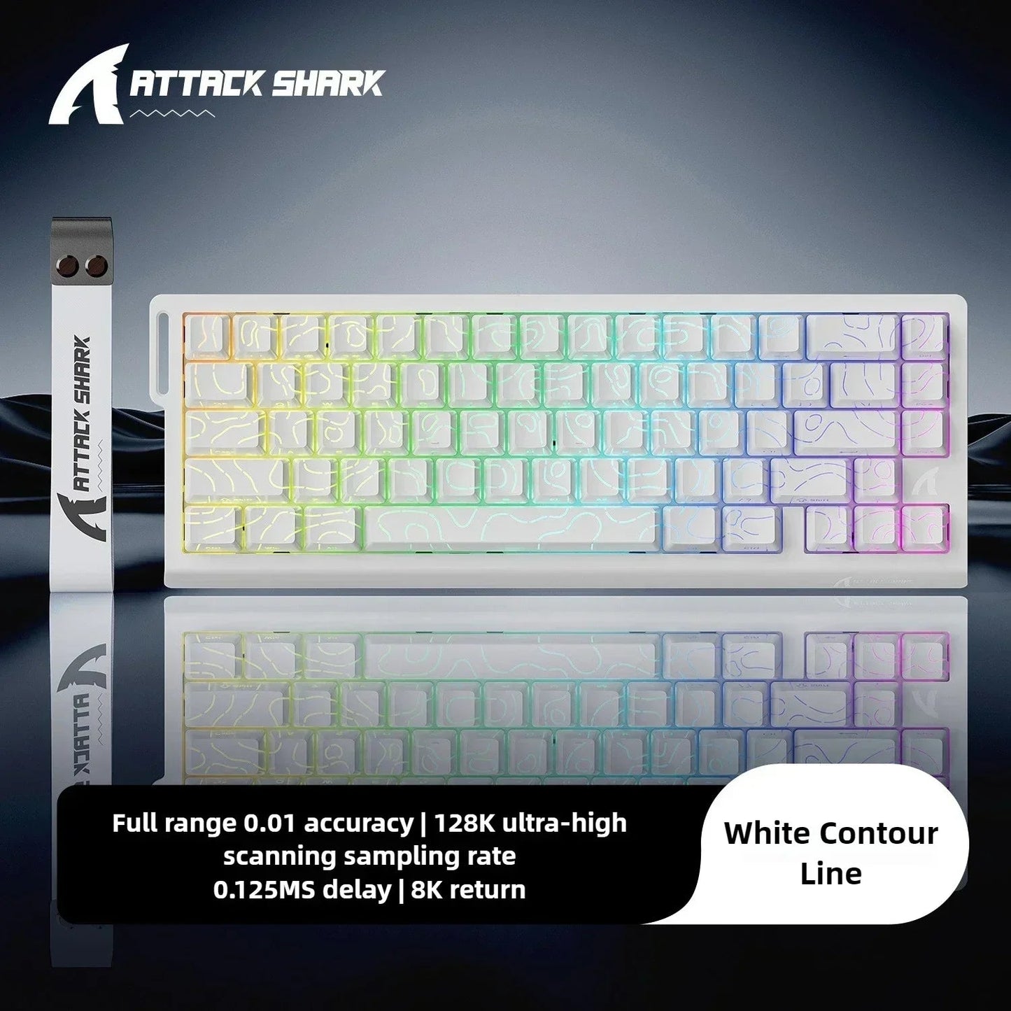 ATTACK SHARK X68HE Magnetic Mechanical Keyboard 8K Low Delay E - Sports Gaming Keyboard RGB 0.01mm RT Accuracy PC Accessories Gift - Nexa Supply