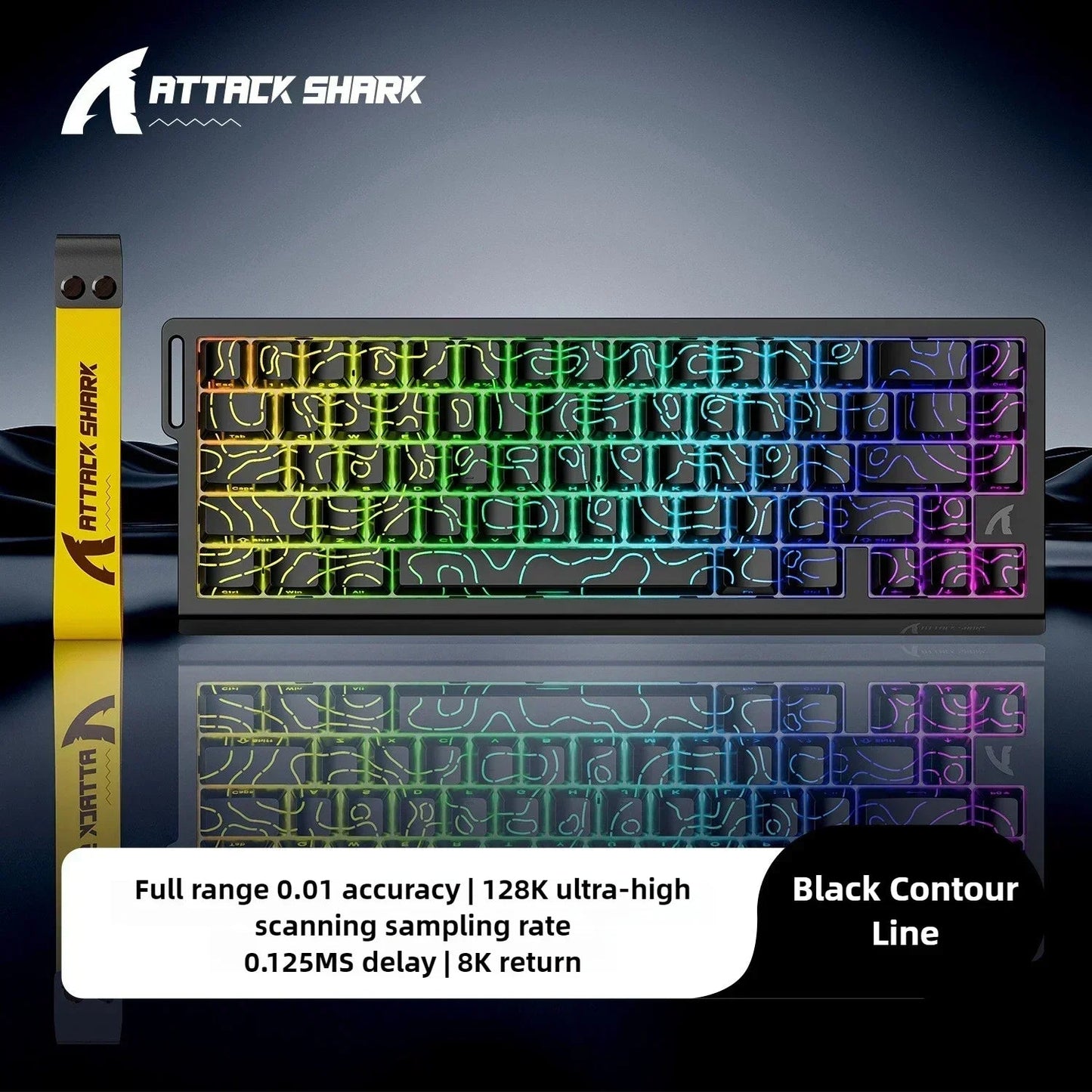 ATTACK SHARK X68HE Magnetic Mechanical Keyboard 8K Low Delay E - Sports Gaming Keyboard RGB 0.01mm RT Accuracy PC Accessories Gift - Nexa Supply