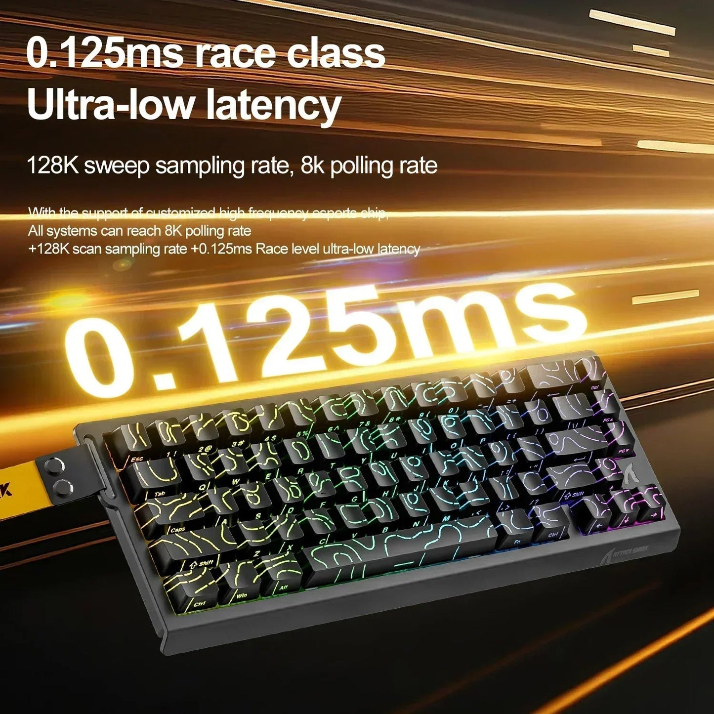ATTACK SHARK X68HE Magnetic Mechanical Keyboard 8K Low Delay E - Sports Gaming Keyboard RGB 0.01mm RT Accuracy PC Accessories Gift - Nexa Supply