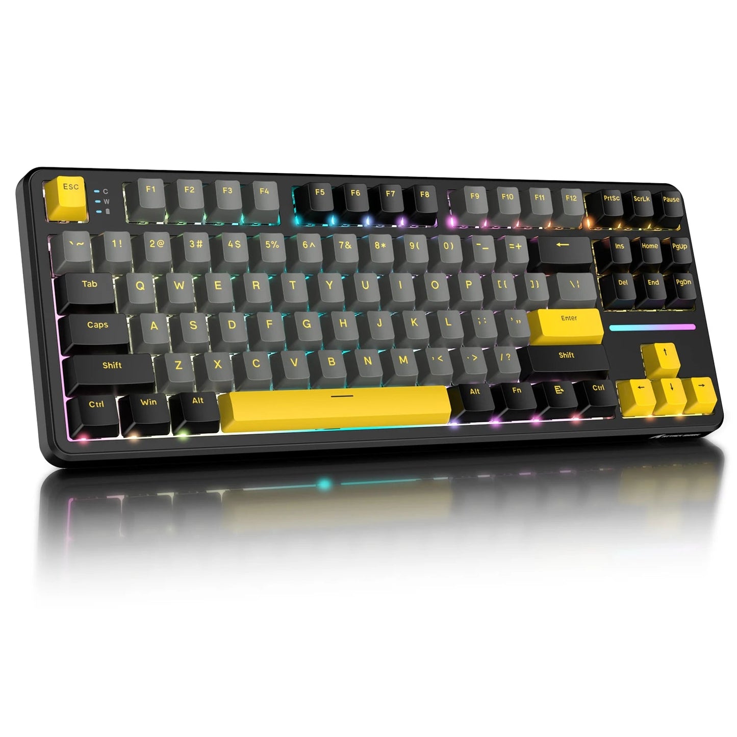 ATTACK SHARK X87 Wireless Mechanical Gaming Keyboard, Tri - Mode BT5.0/2.4GHz/USB - C Gasket Hot Swappable Custom Keyboard, Pre - lube - Nexa Supply