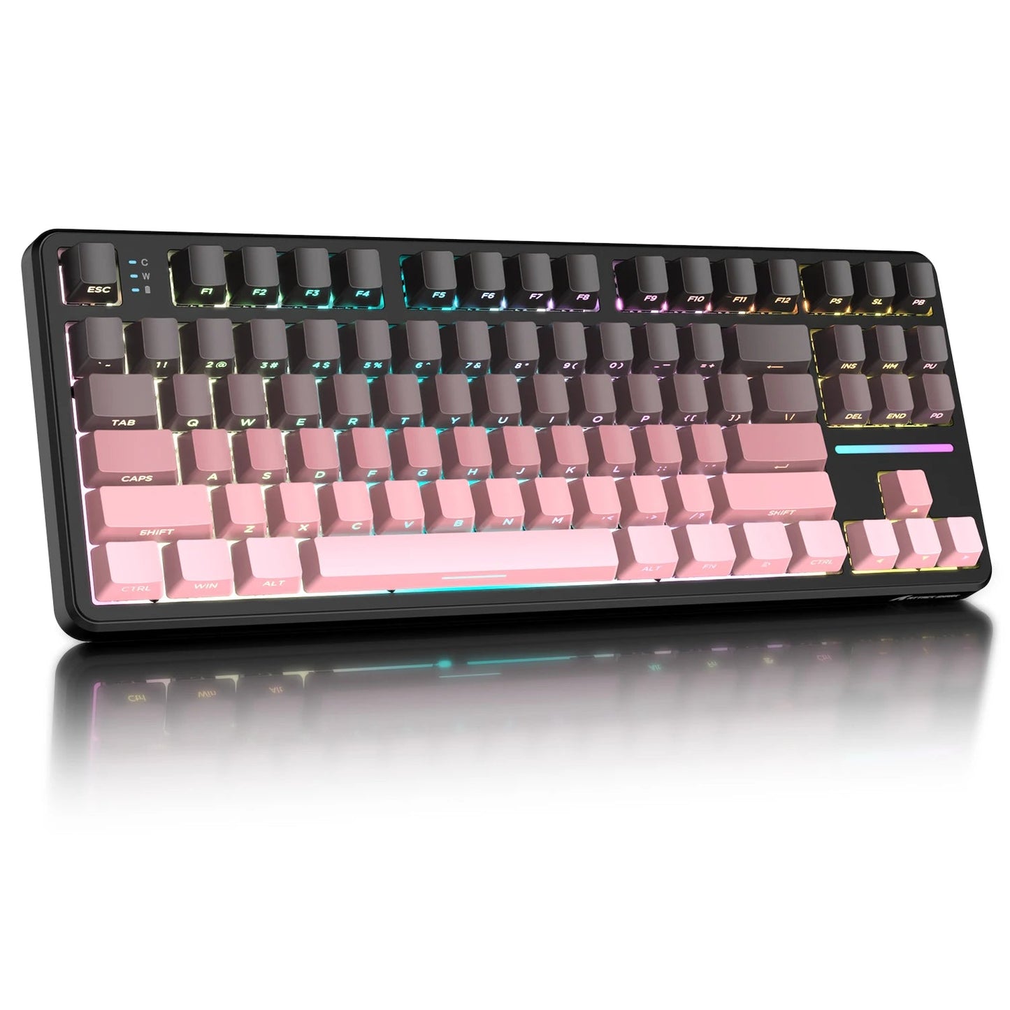 ATTACK SHARK X87 Wireless Mechanical Gaming Keyboard, Tri - Mode BT5.0/2.4GHz/USB - C Gasket Hot Swappable Custom Keyboard, Pre - lube - Nexa Supply