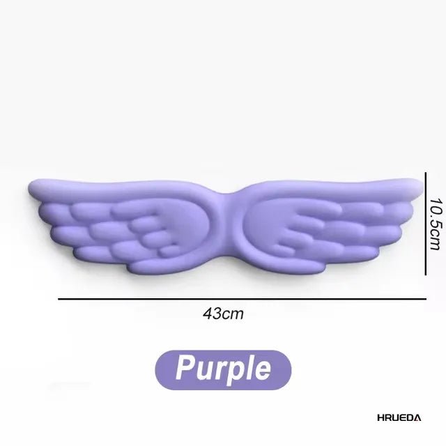Keyboard Mouse Wrist Rest Angel Wing Memory Foam Mouse Pad Set Wrist Support Ergonomic Non - Slip for Computer Laptop Easy Typing - Nexa Supply