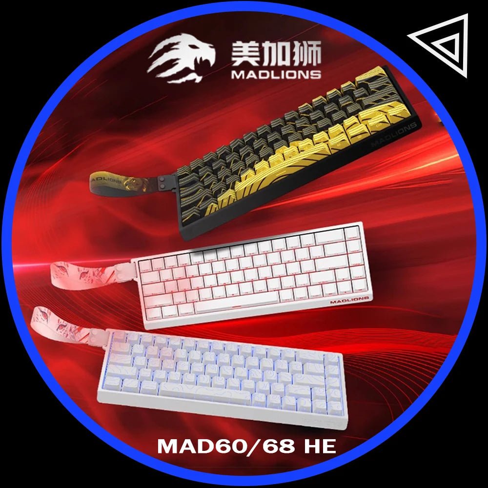 Madlions Mad 60He Magnetic Switch Mechanical Keyboard MAD68 Wired Keyboard Mad60he Custom MAD68he Esports Gamer Keyboard Gifts - Nexa Supply