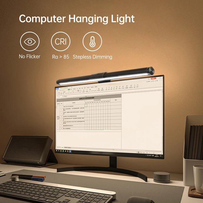 Pc Monitor Computer Desk Lamps For Dimming Led Lamp Magnetic Office Lights Monitor Stepless Hanging Light Bar for Pc Screen RBG - Nexa Supply
