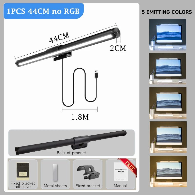 Pc Monitor Computer Desk Lamps For Dimming Led Lamp Magnetic Office Lights Monitor Stepless Hanging Light Bar for Pc Screen RBG - Nexa Supply