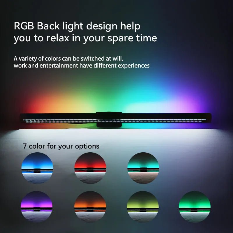 Pc Monitor Computer Desk Lamps For Dimming Led Lamp Magnetic Office Lights Monitor Stepless Hanging Light Bar for Pc Screen RBG - Nexa Supply