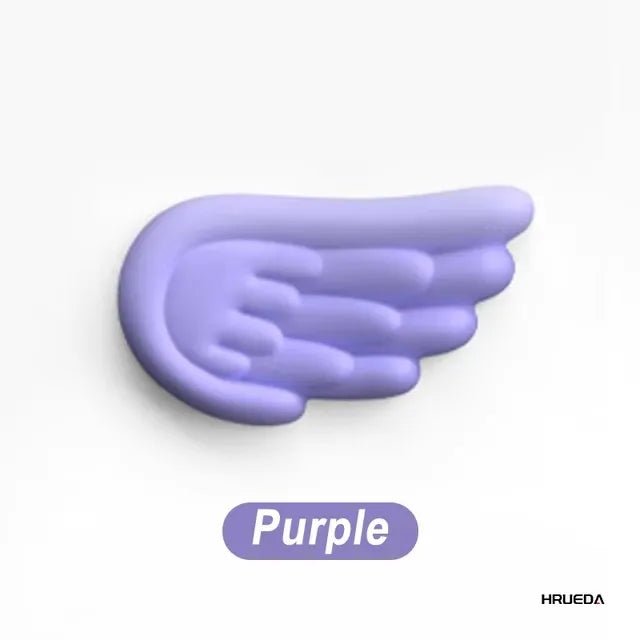Keyboard Mouse Wrist Rest Angel Wing Memory Foam Mouse Pad Set Wrist Support Ergonomic Non - Slip for Computer Laptop Easy Typing - Nexa Supply