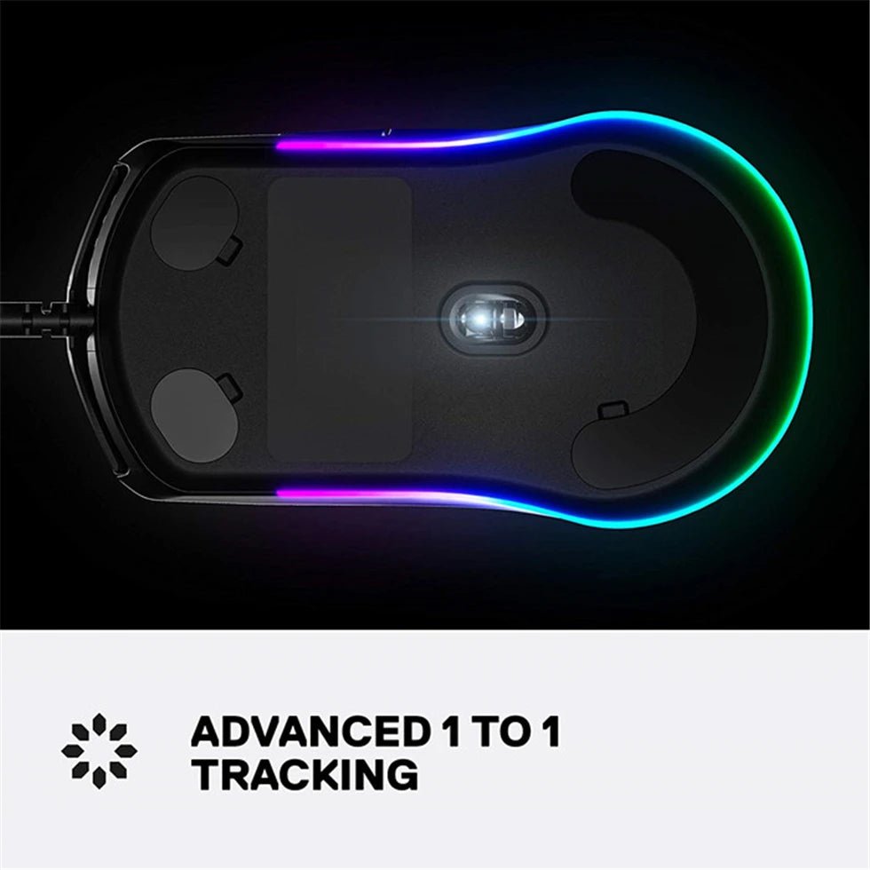SteelSeries Rival 3 Gaming Mouse - 8,500 CPI TrueMove Core Optical Sensor - 6 Programmable Buttons Brilliant Prism RGB Lighting - Nexa Supply