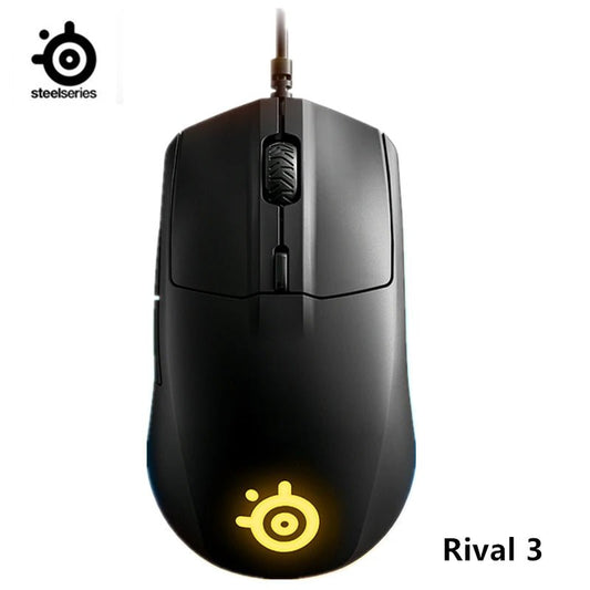 SteelSeries Rival 3 Gaming Mouse - 8,500 CPI TrueMove Core Optical Sensor - 6 Programmable Buttons Brilliant Prism RGB Lighting - Nexa Supply